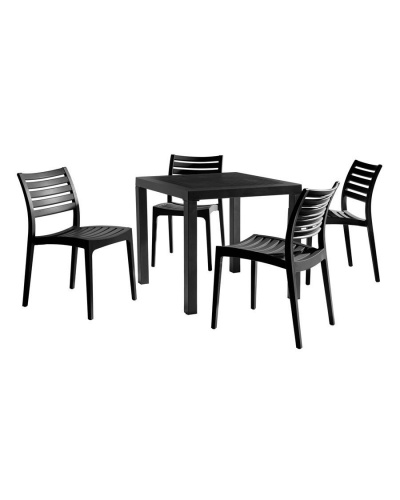 Ares Taupe Outdoor Dining Furniture Set 24H