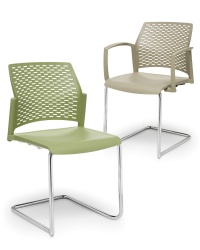 Rewind Cantilever Plastic Stacking Chair